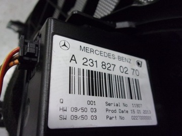 MERCEDES R231 SL231 SL 350 HODINY KONZOLA DESKY A2318270270