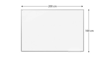 Белая магнитная доска 200х100см + аксессуары