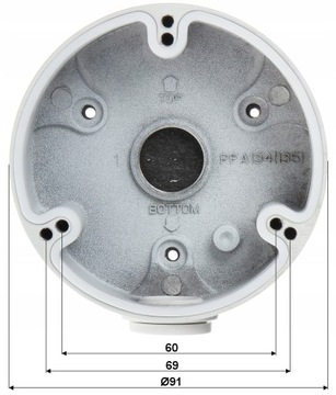 Монтажная коробка АДАПТЕРА Dahua PFA134