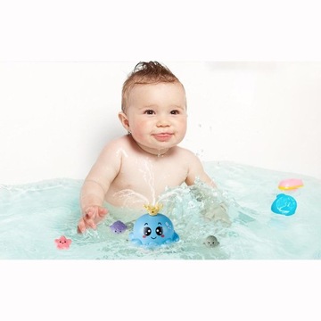 Фонтан Плавающий Осьминог Ванна Игрушечный Бассейн Светодиодные Водные Ванны