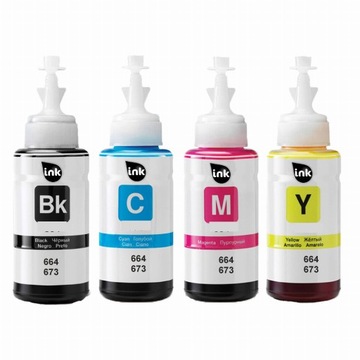 Zestaw tuszy do EPSON 664 T6641 T6642 T6643 T6644