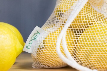 СУМКА ИЗ ХЛОПКОВОЙ СЕТКИ 15х20 см ECRU ECO для ПЕРЕДАЧИ ПИЩЕВЫХ ПОКУПОК