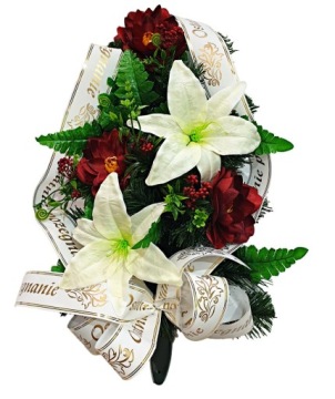 БУЧОК ДЛЯ ПОХОРОННЫХ ЦВЕТОВ НА МОГИЛУ, СОСТАВ БУКЕТА