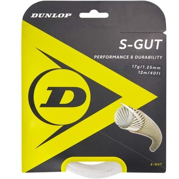 874 Naciąg Tenisowy Dunlop S-GUT 1,25 mm / 12 m Natural