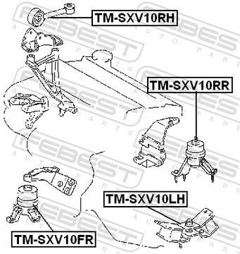 FEBEST TM-SXV10RH LOŽISKO MOTORU