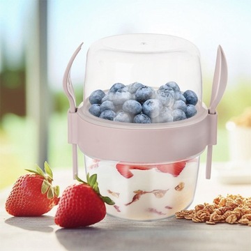 LUNCHBOX контейнер для йогурта, мюсли, фруктового салата + столовые приборы 370 мл