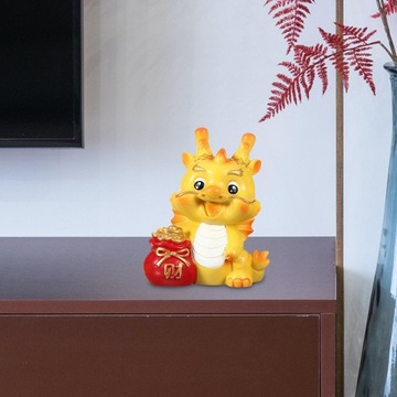 Мини-статуэтка дракона, милая настольная скульптура для книжной полки, гостиная, стиль B