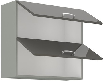 Серая кухонная мебель серый глянец / серая платиновая кухня набор 180 см