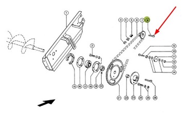 007612.0 Klin z noskiem 10 x 8 x 40 mm