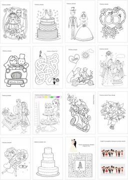 Свадебные раскраски для детей ARTCARD