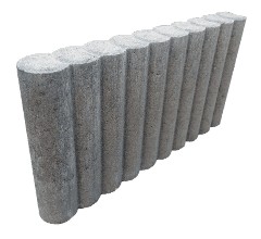 Obrzeża Palisadowe betonowe okrągłe ring gładkie