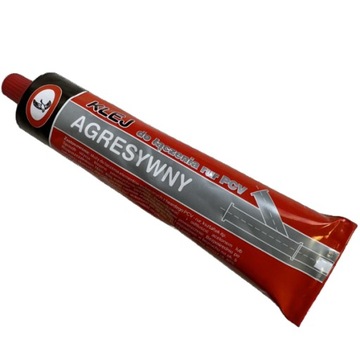 Klej agresywny do rur, rynien i elementów PVC 75g