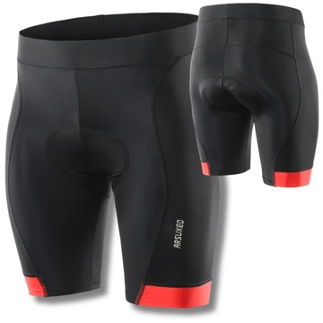 SPODENKI ROWEROWE Z WKŁADKĄ ŻELOWĄ 5D NA ROWER KOLARSKIE D5 ARSUXEO XL