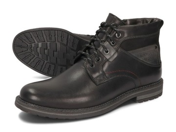 ЗИМНИЕ БОДОЛТЫ ТУФЛИ КОЖАНЫЕ 152 ЧЕРНЫЕ 48