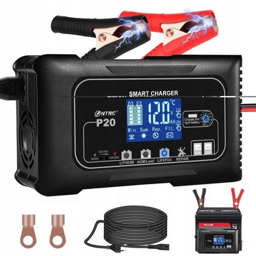 ŁADOWARKA PROSTOWNIK DO AKUMULATORA 20A 12V 24V SMART CHARGER HTRC
