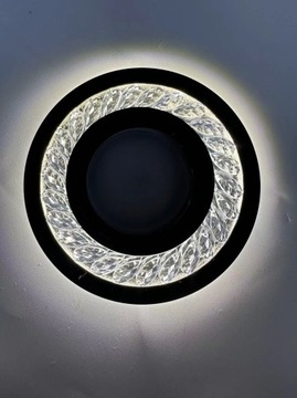 Галогенный стеклянный потолочный светильник, черный, GU10 LED STRIP