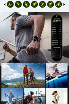 УМНЫЕ ЧАСЫ МУЖСКИЕ СПОРТИВНЫЕ ЧАСЫ GPS ВОДОНЕПРОНИЦАЕМЫЕ ЗВОНКИ СПОРТ ЗДОРОВЬЕ