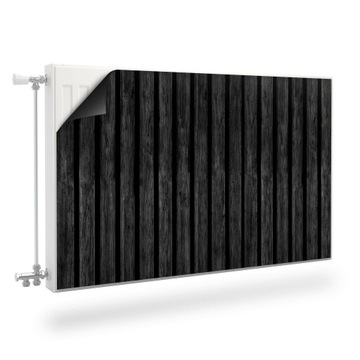OSŁONA Magnetyczna Grzejnika Czarne Lamele 80x60