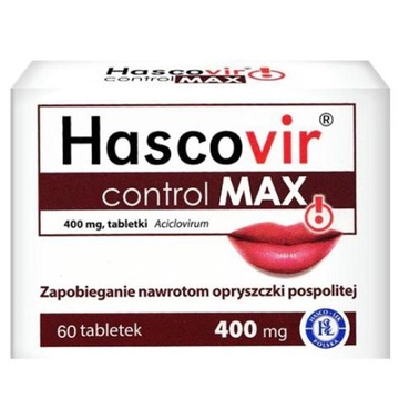 Hascovir Control MAX lek opryszczka Acyklowir 60x