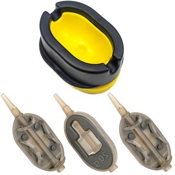 ZESTAW FOREMKA + 3 x PODAJNIK KOSZYK BRAIN FLAD 20+30+40G METHOD FEEDER