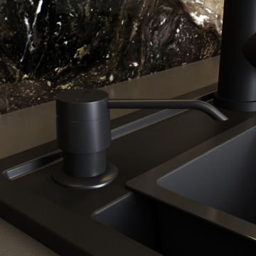 РАКОВИНА PYRAMIS CAMEA (79x50) RIGHT Black Edition + смеситель FLEXOS