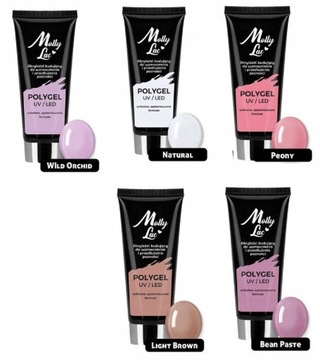 Molly Lac POLY GEL набор акриловых гелей 30мл + формы