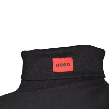 Golf męski sweter Hugo Boss Derollo224 Slim Fit Czarny