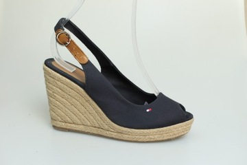 TOMMY HILFIGER SANDAŁY ESPADRYLE DAMSKIE R.40