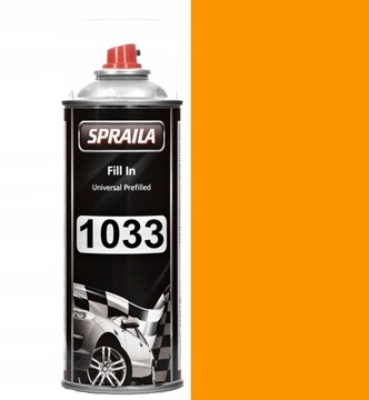 LAKIER FARBA RAL 1033 PÓŁMAT 16 - 40% VINYLO AKRYL SPRAY 400 ML