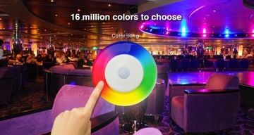 Milight FUT096 Pilot RGB RGBW 4 Strefowy Dotykowy