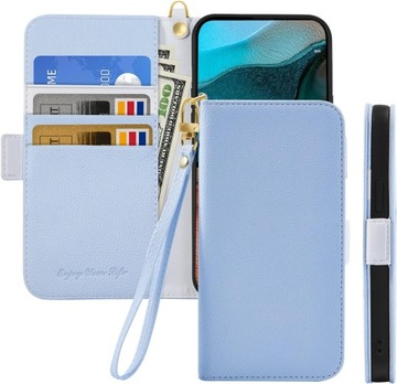 ETUI XIAOMI REDMI NOTE 8 PRO BŁĘKITNE, FUTERAŁ, CASE NA XIAOMI Z KLAPKĄ