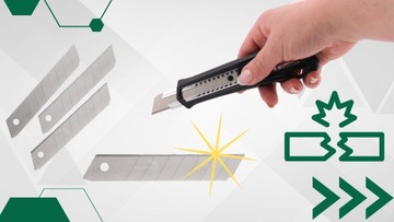 100 шт. сломанное лезвие и нож для поклейки обоев на картонные коробки, лезвия ножа для наклеивания обоев 18 мм