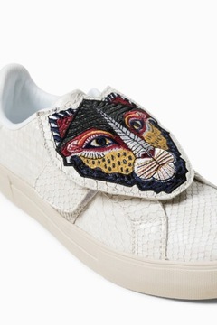 DESIGUAL trampki VEL ANIMAL sportowe sneakersy białe stylowe lifestyle r.41