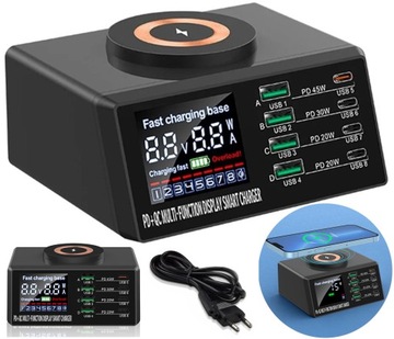 Быстрое беспроводное зарядное устройство для телефона 110 Вт QC3.0 PD45W