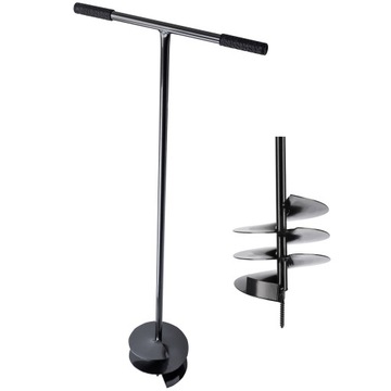 ЗЕМЛЯНОЙ БУР ДЛЯ ПОЧВЫ БУР 20см 200мм РУЧНОЙ ШНЕК