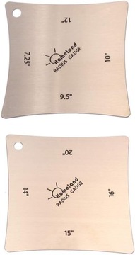 Stainless Steel Guitar Fingerboard Fretboard Saddle Nut Radius Gauges