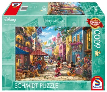 Schmidt PQ Puzzle 6000 THOMAS KINKADE Myszka Miki & Minnie w Meksyku Disney