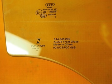 AUDI Q2 81A 32KM SKLO (OKNO) DVEŘE PŘEDNÍ PRAVÁ 81A845202 2020