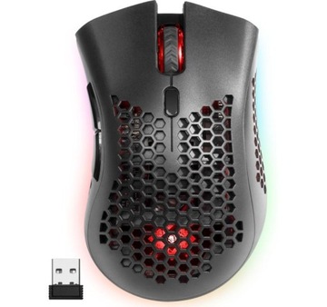 Mysz gamingowa bezprzewodowa Warlock GM-709L Optic RF RGB 2400 dpi 8P