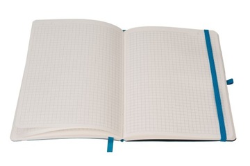 НОУТБУК A5 CHECKED IMPRESSION LIGHT ANTHRA BLUE