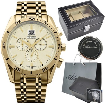 ZEGAREK MĘSKI ADRIATICA GOLD A8202.1111CH GRAWER
