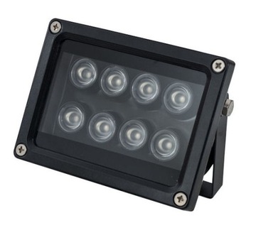 ZEWNĘTRZNY OŚWIETLACZ REFLEKTOR PODCZERWIENI 30 m 90 ° DO KAMER