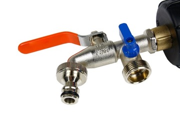 2x кран 1/2 + ПРОБКА-адаптер клапана Mauzer IBC 1000L РАСПРЕДЕЛИТЕЛЬНЫЙ бак