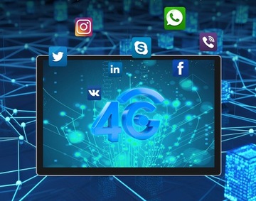 Car Radio 2 Din Android Carplay Rds Wi -Fi GPS 4GB QLED 4G SIM OBD2