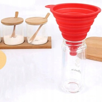 СИЛИКОНОВАЯ ВОРОНКА СКЛАДНАЯ КУХОННАЯ ГУБОБКА ГИБКАЯ МАШИНКА