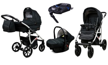 BabyLux Wózek 4w1 dziecięcy Largo + baza ISOFIX