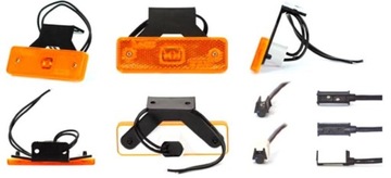 Lampa obrysowa żółta 96x30 z wsp.LED 217Z szybkozł