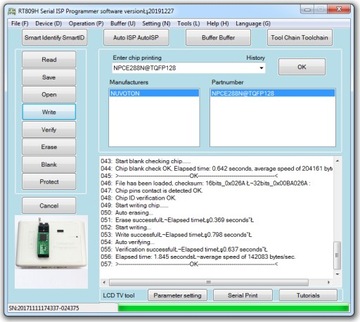 Adapter NPCE288/388(LQFP128)->PDIP18 dla RT809H