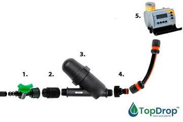 НАБОР ШЛАНГОВ КАПЕЛЬНАЯ ЛИНИЯ ФИЛЬТР КАПЕЛЬНАЯ ДЛЯ ПОЛИВАНИЯ ОВОЩЕЙ 100 ЭМИТЕР