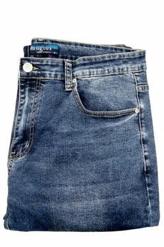 Spodnie Męskie Klasyczne Jeans Proste WANGVES Rozmiar W32 L32 BAWEŁNA